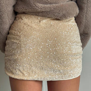 Sequin Slim MIni Skirts GFRT 60390DBZ