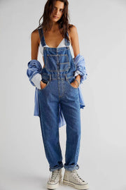 Casual Loose Fitting Denim Overalls GQLF 3256