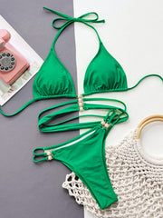 Bikini Solid Sexy Swimsuit 2 Piece Set CSYZ C903RY