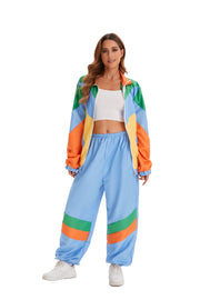 Halloween Color Block Long Sleeve Coats GMMD 8018