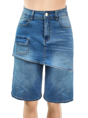 Fashion Washed Loose Denim Short SH 391569