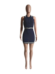 Sleeveless Knits Mini Dress GDYF 6806