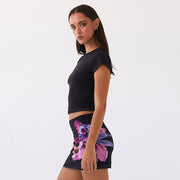 Short Sleeve Print Two Piece Skirts Set GPBY 15452