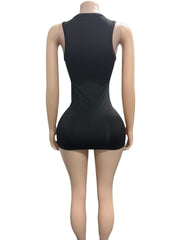 Print Sleeveless Mini Dress GFCF 1482