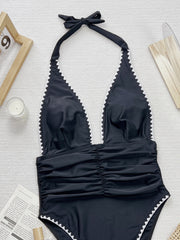 Solid Color Sexy One Piece Swimsuit CSYZ 919