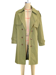 Loose Lapel Solid Color Long Coats SH 391425