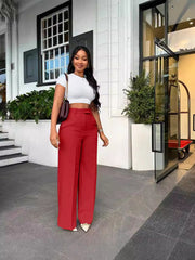 Solid Color Loose Wide Leg Pants QODY Y6012