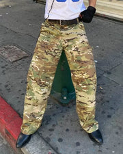 Camouflage Print Loose Jeans XCFF 14229