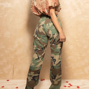 Camouflage Print Loose Straight Pants LSD 2602