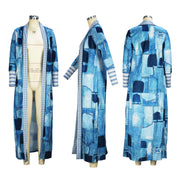 Fashion Print Long Sleeve Long Cardigan XHSY 19611