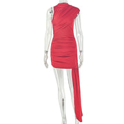 Solid Color Sleeveless Mini Dress GJYO JD305652