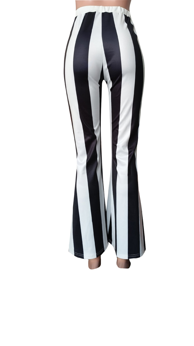 Stripe Casual Flare Pants HMS 5588