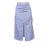 High waisted Striped Split Work Skirt BN 9445