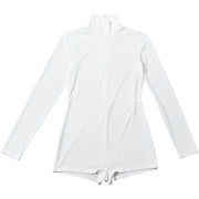 Solid Color Long Sleeve High Collar Romper GZJQ K25Q84138