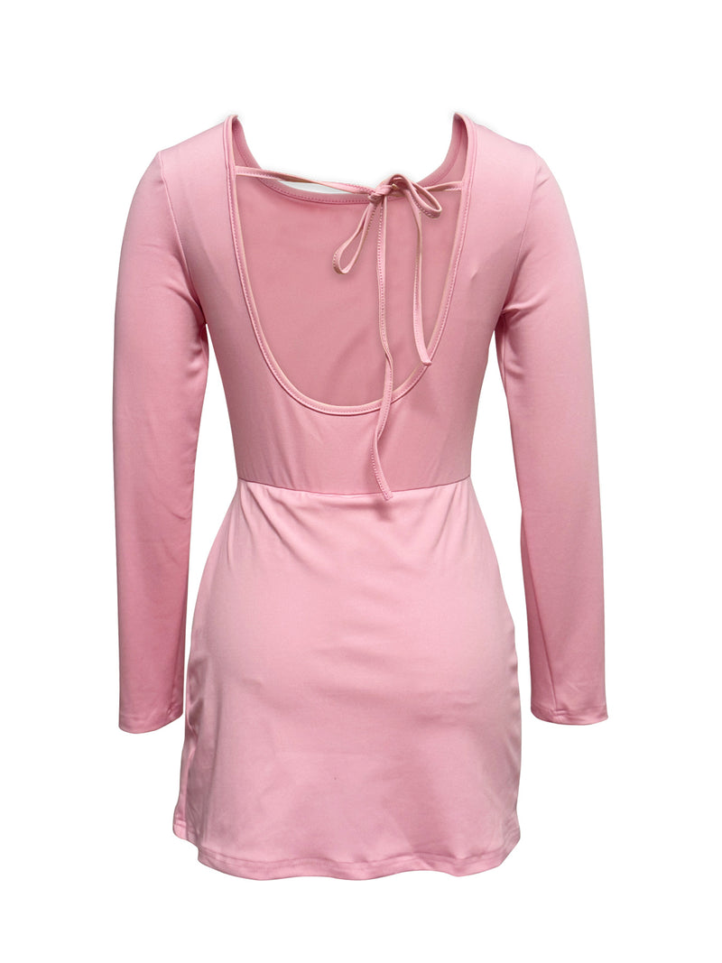Solid Color Backless Yoga Romper YH 9024