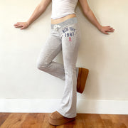 Letter Print Sport Micro Flare Pants GPKJ MR41529