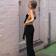Loose Solid Color Patchwork Pants GLAG P6321383F