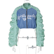 Stylish Letter Print Coat BLG C4716984A