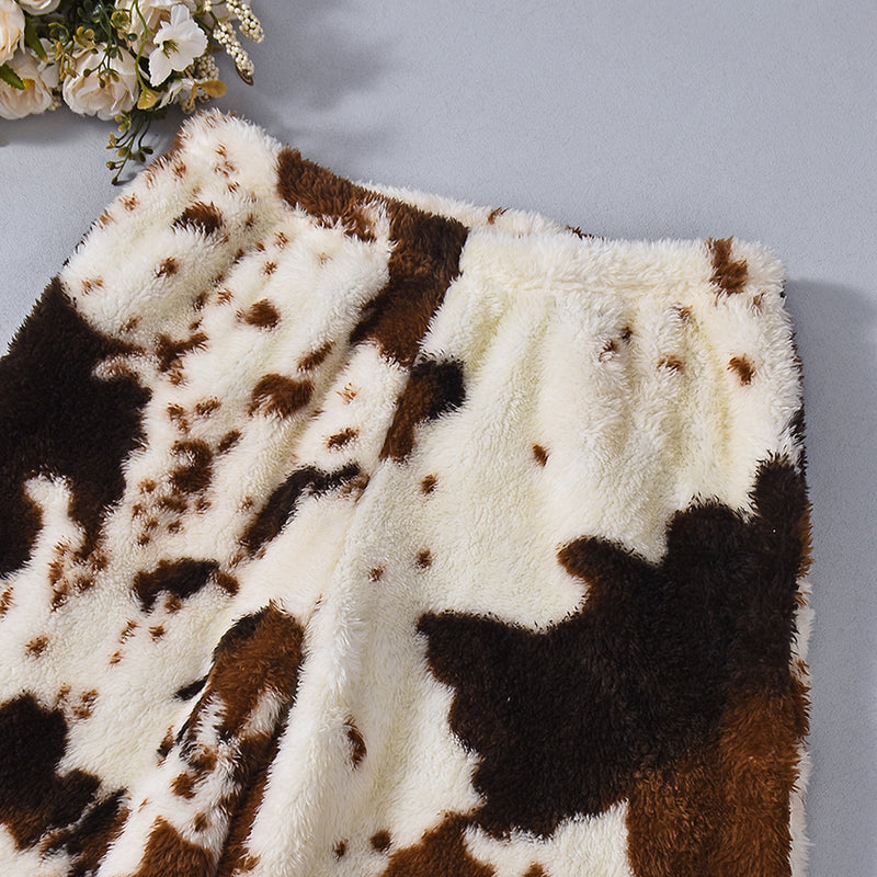 Loose Printed Fleece Pants GFRT 60370PBZ