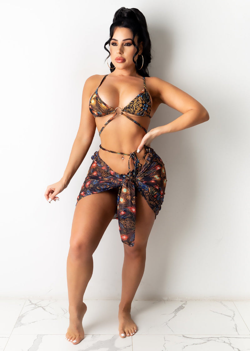 Sexy Print Bikinis Three Piece Set ORY 5184 1