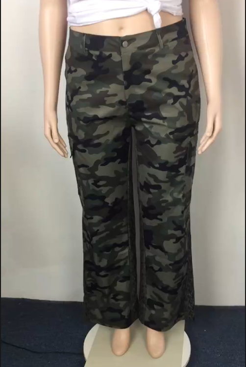 Camouflage Print Casual Pants GAWE TB5550