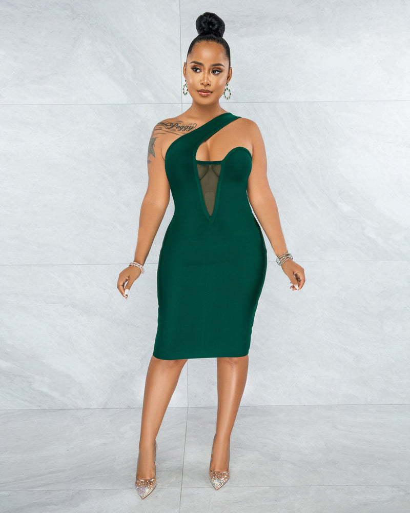 Sexy Patchwork Off Shoulder Bodycon Dress BS 1302