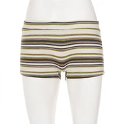 Stripe Contrast Color Knits Shorts GPKJ MR49457