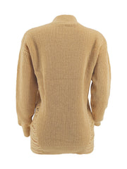 Hollow Out Solid Color Sweater ZDF 31380