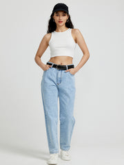 High Waist Straight Jeans GYXN 20613