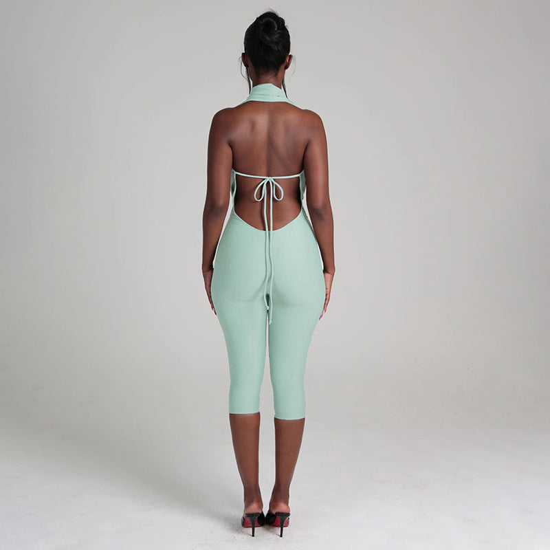Sexy Backless Tie Up Jumpsuit GDSF J25JP488