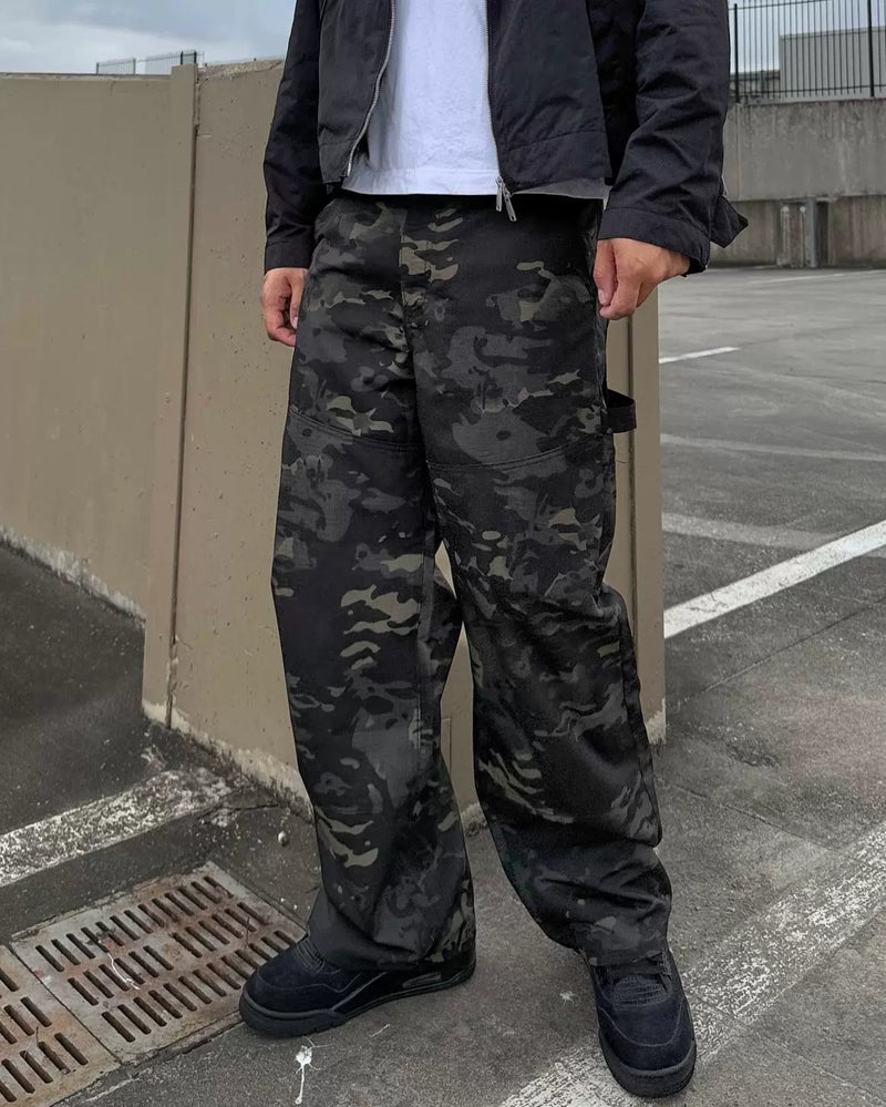 Camouflage Print Loose Jeans XCFF 14229