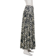 Fashion Casual Zebra Print Long Skirt GPKJ MR50989