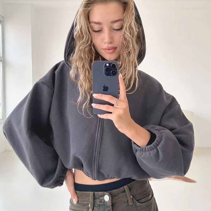 Fashion Long Sleeve Hooded Sweatshirt YMZY 61010