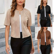 Short Sleeve Casual Biker Jacket GSRX 912