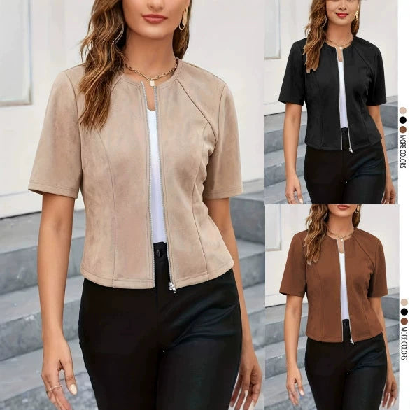 Short Sleeve Casual Biker Jacket GSRX 912