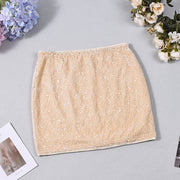 Sequin Slim MIni Skirts GFRT 60390DBZ