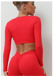 Long Sleeve Yoga T Shirts GQSA T14