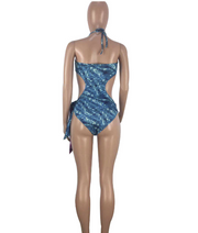 Sexy Printed One Piece Swimsuit Bikinis MDF 5037