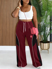 Contrast Color Patchwork Sport Pants HNIF GY343