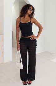 High Waisted Drawstring Loose Lace Pants With Panties MZ 26010