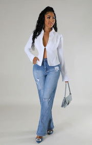 Casual Long Sleeve Solid Shirt XHXF 954