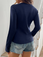 Solid Color Long Sleeve T Shirt GZYU D2522012