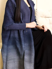 Gradient Color Print Long Coat GZRF KH 0100
