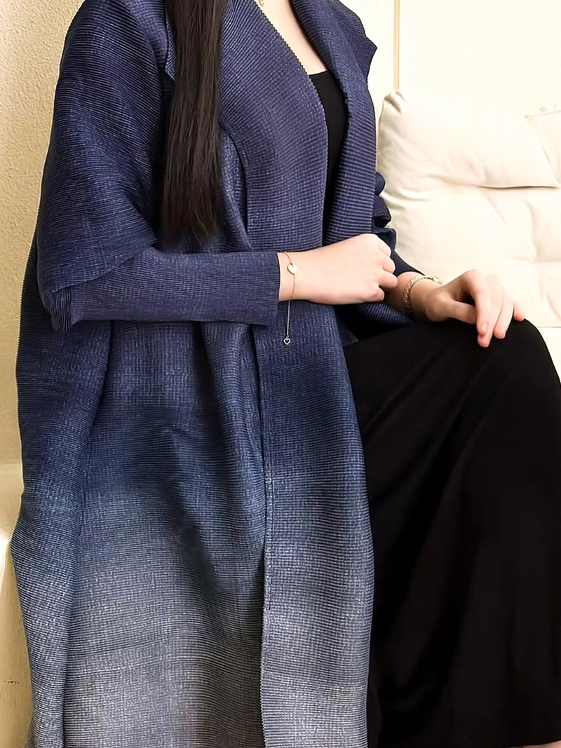Gradient Color Print Long Coat GZRF KH 0100