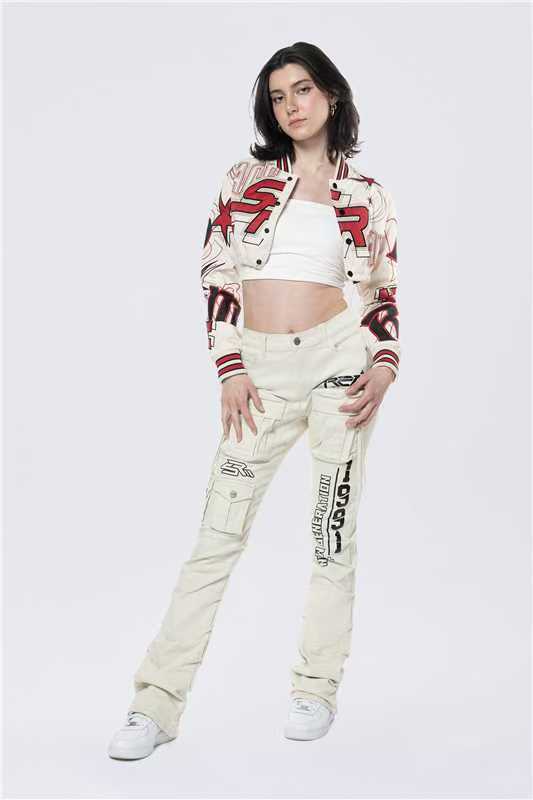 Fashion Short Long Sleeve Single Breasted Baseball Coat GFCF 1295