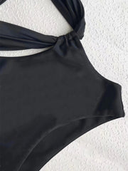 Solid Knotted Bikini One
