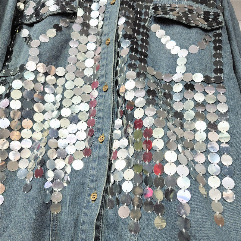 Loose Shirt Single breasted Denim Jacket GZYN 2024