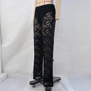 Lace See Through Patchwork Pants GPBY 15116