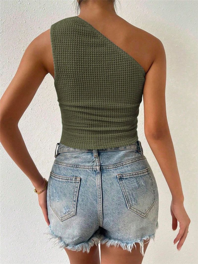 Single Shoulder Knits T shirts GZYF 1130