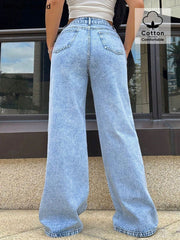 Fashion Denim Loose Straight Jeans GYXN 20805